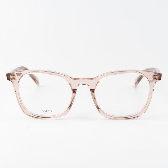 Celine THIN Women Eyeglasses Shiny Rose Demo Square CL50058I 074 BRAND NEW - Picture 1 of 9